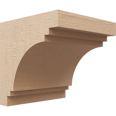 Ekena Millwork 10"W x 10"D x 10"H Wide Pescadero Rough Cedar Woodgrain TimberThane Corbel, Primed Tan CORUR10X10X10PECRCPR